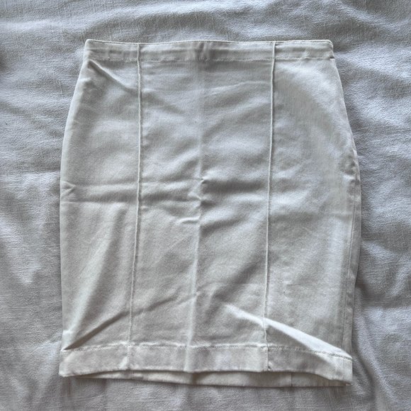 The Row Leone Stretch Denim Pencil Skirt - Picture 1 of 8